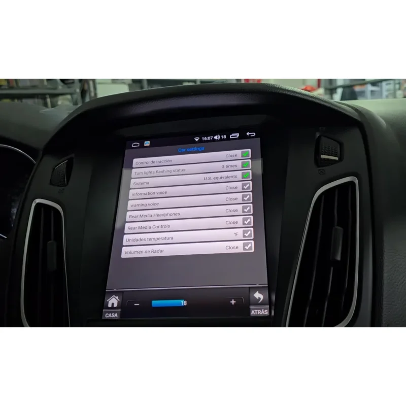 Pantalla Navegador GPS específica para Ford Focus 2012 2017 con CarPlay inalámbrico y Android Auto