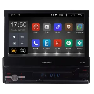Radio 1DIN con Pantalla 7Macrom T6562BT Android 10 USB y Bluetooth