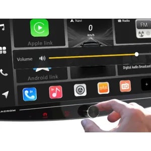Volumen Radio 1DIN con Pantalla 10.1 QLED CarPlay y DAB+ Macrom T1003DAB