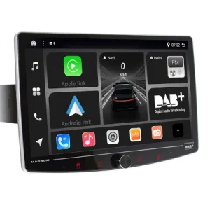Macrom T1003DAB Radio 1DIN con Pantalla 10.1 QLED CarPlay y DAB+