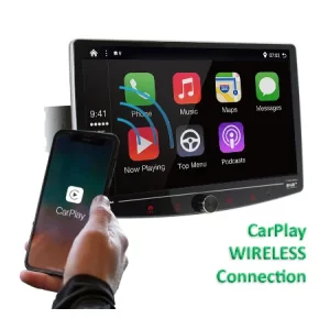 Macrom T1003DAB Radio 1DIN con Pantalla 10.1 QLED CarPlay y DAB+