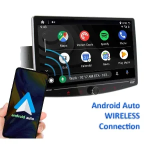 Macrom T1003DAB Radio 1DIN con Pantalla 10.1 QLED AndroidAuto y DAB+