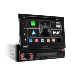 Macrom T6593DAB Radio 1DIN Pantalla 7 Motorizada CarPlay y DAB Desplegado