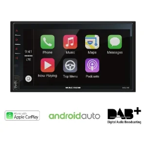 Macrom M DL7000D25 Radio 2DIN Pantalla 6.8" CarPlay, Android Auto y DAB+
