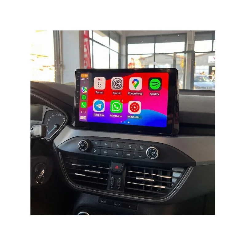 Radio navegador Ford Kuga Focus Mk IV (2019 2022) Android 15 Instalada Carplay