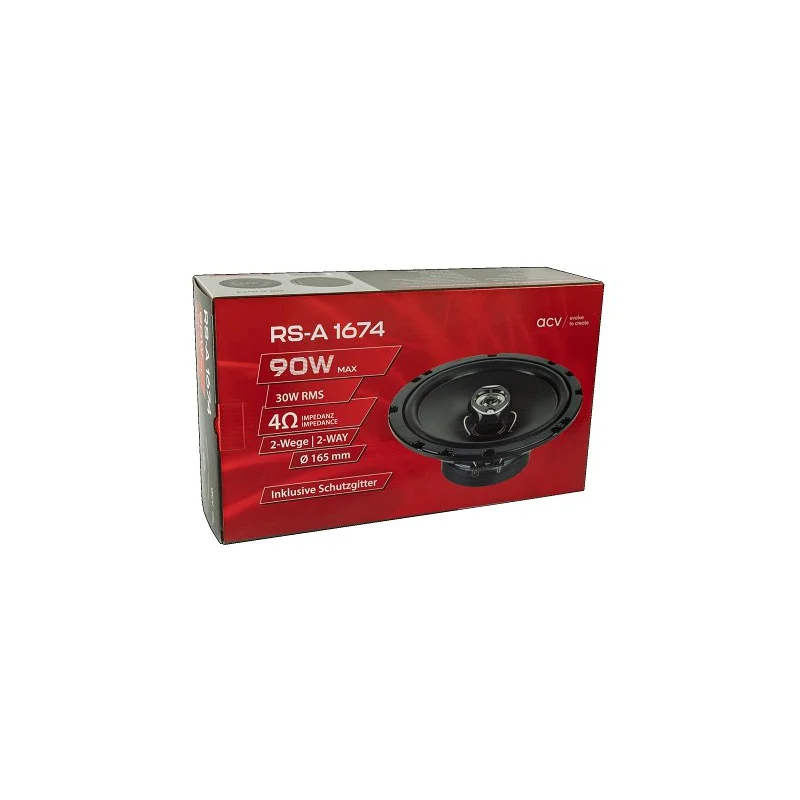 ACV RS A 1674 Pareja de Altavoces Coaxiales de 16" mm (6.5") 