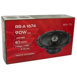 ACV RS A 1674 Pareja de Altavoces Coaxiales de 16" mm (6.5") 