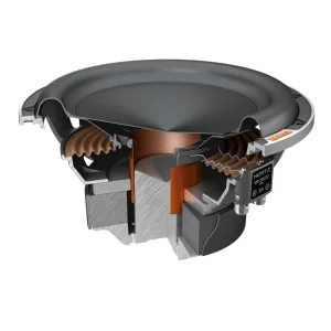 subwoofer de 250 mm (10") hertz mp 250 d2.3 pro 2+2 ohmios construccion