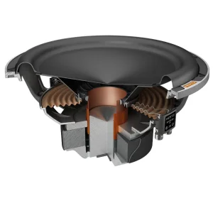 subwoofer de 300 mm 12" hertz mp 300 d2.3 pro 2+2 ohmios construccion