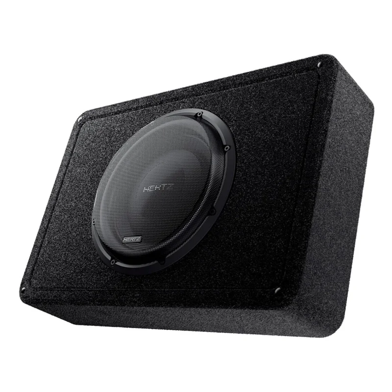 cajón subwoofer plano 12" hertz mpbx 300 s2 mille pro 500w a 2 ohmios