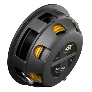 esx audio qxp124 quantum 4 ohmios 500w rms subwoofer plano 12" parte trasera