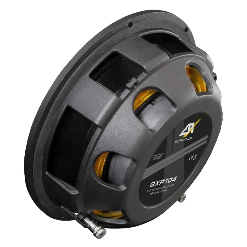 esx audio qxp104 quantum 4 ohmios 500w rms subwoofer plano 10"