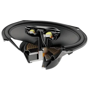 pareja de altavoces ovalados 6x9" 15x23 cm hertz cpx 690 de 3 vías