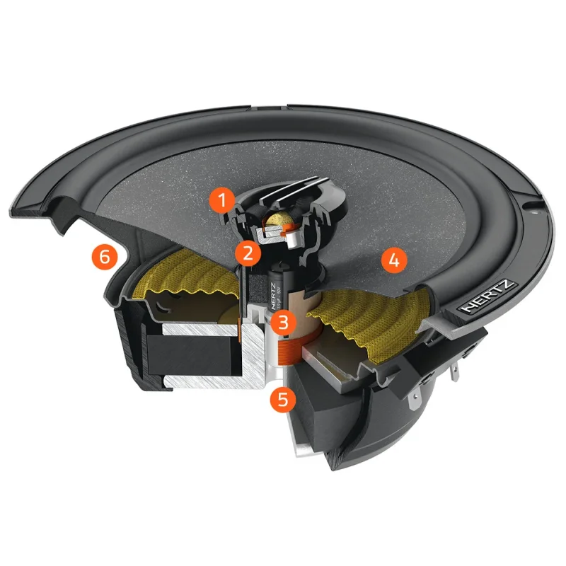hertz cx 165 serie cento 70w rms altavoces coaxiales 6.5"