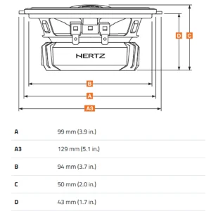 hertz dcx 100 3 serie dieci 30w rms altavoces coaxiales 4" dimensiones