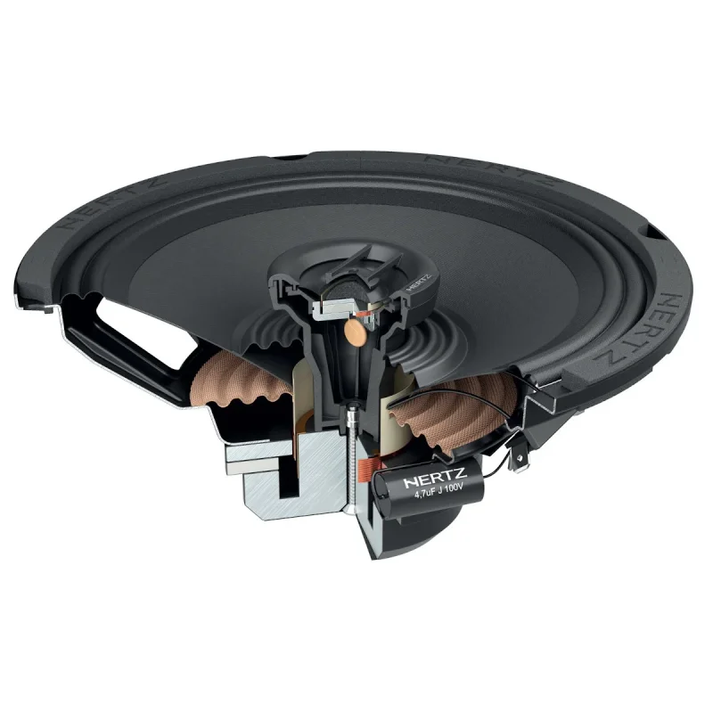 hertz sx 200 neo serie spl show 130w rms altavoces coaxiales 8" construccion