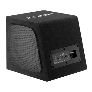 hertz dba 201 con doble radiador pasivo 440w pico subwoofer activo 8"