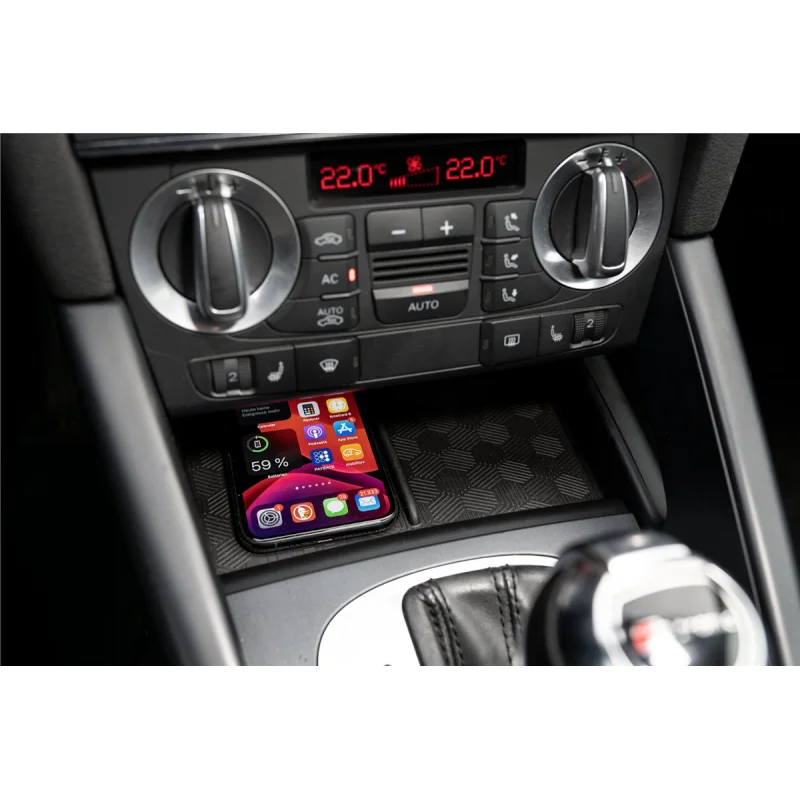 Carga inductiva smartphone sin cables Audi A3 8P bandeja INBAY