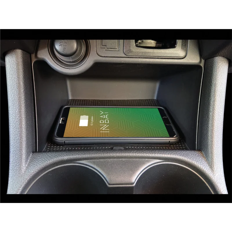 Instalacion base INBAY cargador inalambrico consola Mitsubishi Outlander