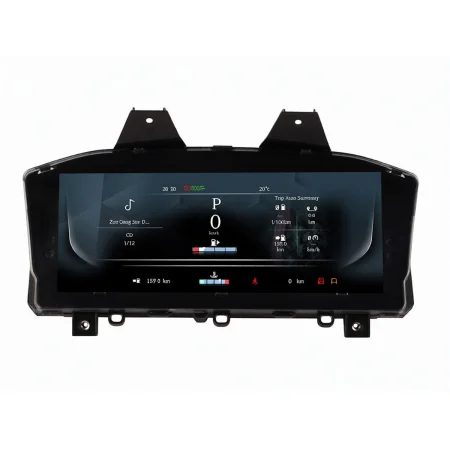 Cuadro de instrumentos digital de 12.3 pulgadas encendido en un Land Rover Range Rover Sport L494