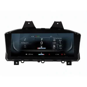 Cuadro de instrumentos digital de 12.3 pulgadas encendido en un Land Rover Range Rover Vogue L405