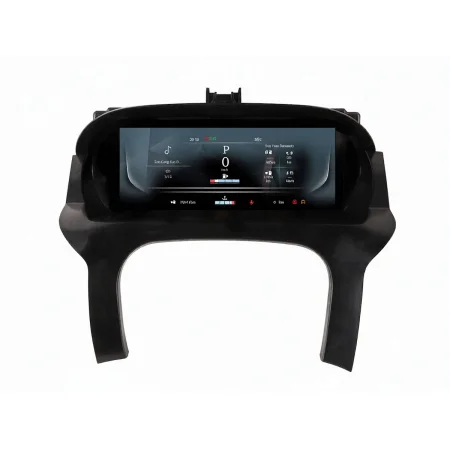 Cuadro de instrumentos digital panorámico de 12.3 pulgadas encendido en un Range Rover Evoque