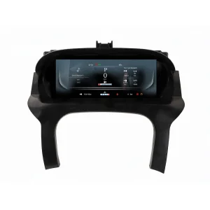 Cuadro de instrumentos digital panorámico de 12.3 pulgadas encendido en un Range Rover Evoque