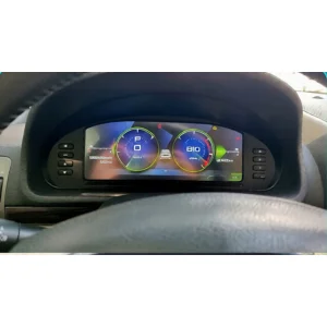 Cuadro de instrumentos digital de 10.25 pulgadas para Peugeot 407 instalado