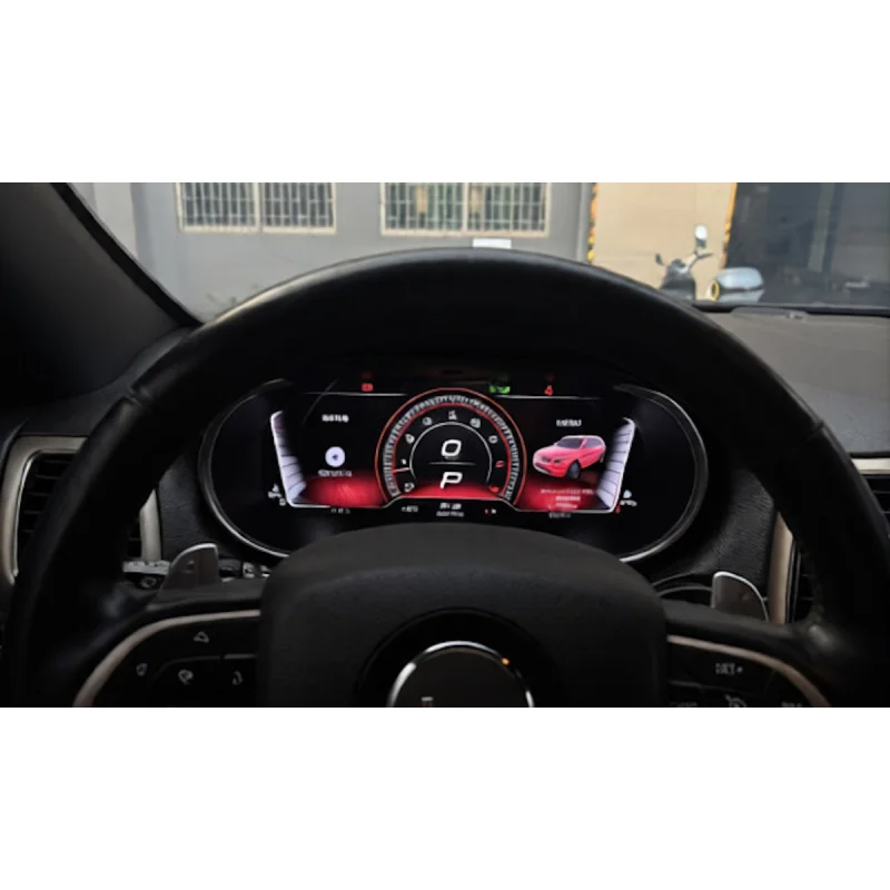 Resultado instalación de cuadro de instrumentos digital de 12.3 pulgadas para Jeep Cherokee