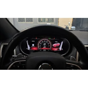 Resultado instalación de cuadro de instrumentos digital de 12.3 pulgadas para Jeep Cherokee