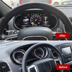 comparación cuadro de serie y cuadro digital dodge durango 2011 2020
