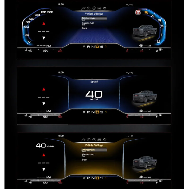 Estilos cuadro de instrumentos digital de 12.3 pulgadas para Chevrolet Silverado y GMC Sierra