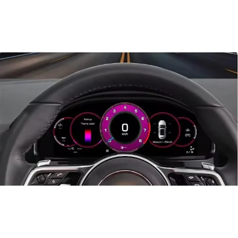 Resultado de instalación de cuadro digital en Porsche Cayenne 2011-2017