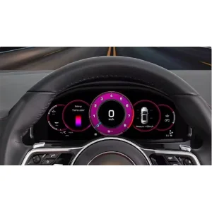Resultado de instalación de cuadro digital en Porsche Cayenne 2011-2017
