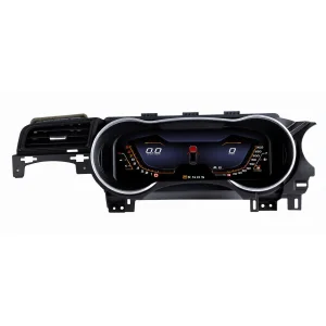 Vista frontal velocímetro digital hd ford mustang 2015 2021
