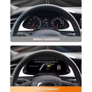 Comparación cuadro de serie y cuadro digital para Audi A4 2009-2012