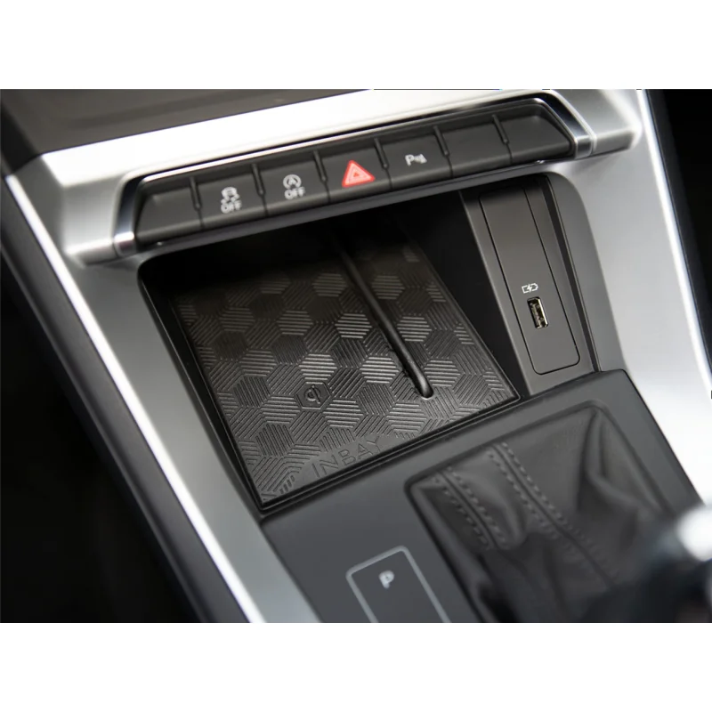 INBAY 241321-54-1 cargador inalámbrico carga Qi 10W/15W para Audi Q3 año 2018 2022