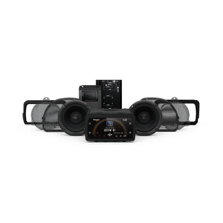 Kit de sonido Rockford Fosgate Stage 2 de 800W y 2 altavoces para motocicletas Harley-Davidson