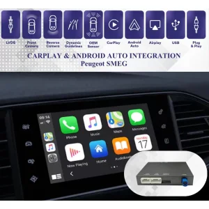 Características de sistema inalámbrico de Apple CarPlay y Android Auto