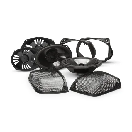 Conjunto de altavoces de 6x9 pulgadas, rejillas, marcos de montaje y protectores del kit Rockford Fosgate TMS69BL14