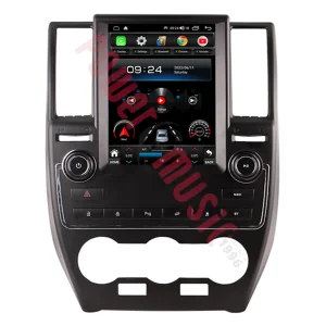 Pantalla principal y reproductor del navegador estilo Tesla para Land Rover Freelander 2.