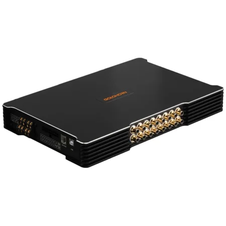 Vista en perspectiva del amplificador DSP Goldhorn DSPA 1216 PLUS