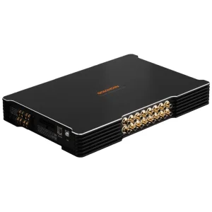 Vista en perspectiva del amplificador DSP Goldhorn DSPA 1216 PLUS