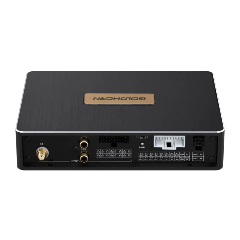 Panel posterior del amplificador Goldhorn DSPA 816 PRO