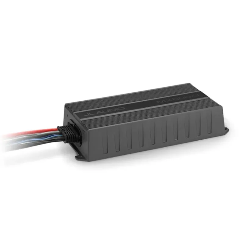 Conexiones y cableado integrado de grado marino del amplificador JL Audio MX600/3.