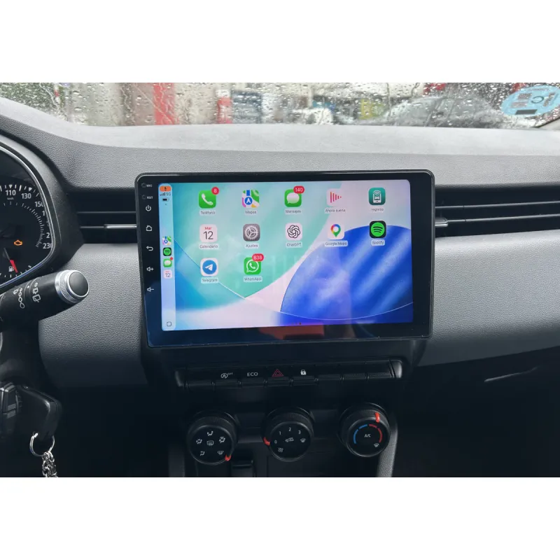Resultado de instalación mostrando el menú de Carplay