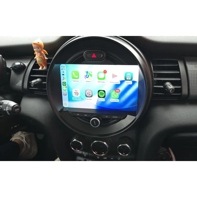 Resultado de instalación mostrando el menú de aplicaciones del carplay.