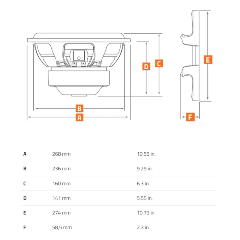 Dimensiones MP 250 D2.3