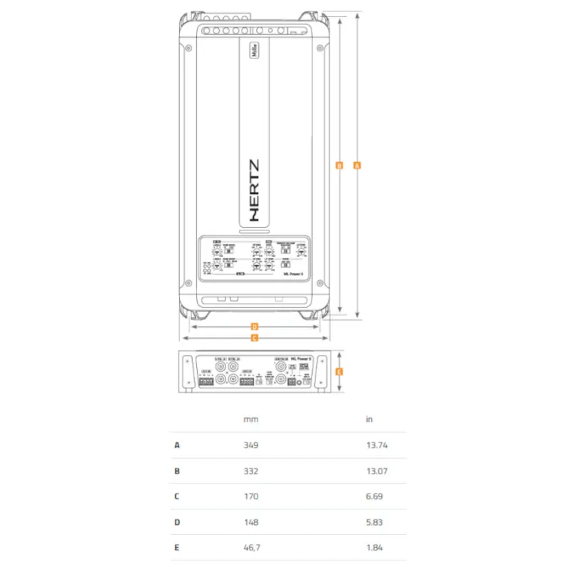 Dimensiones ML Power 5