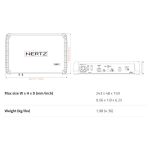 Dimensiones HMD1 24V